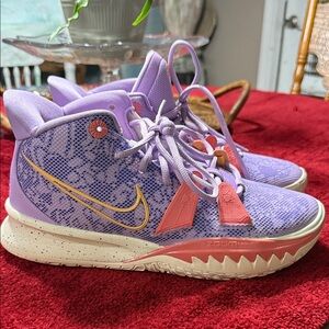 Nike Zoom Purple and Gold Sneakers